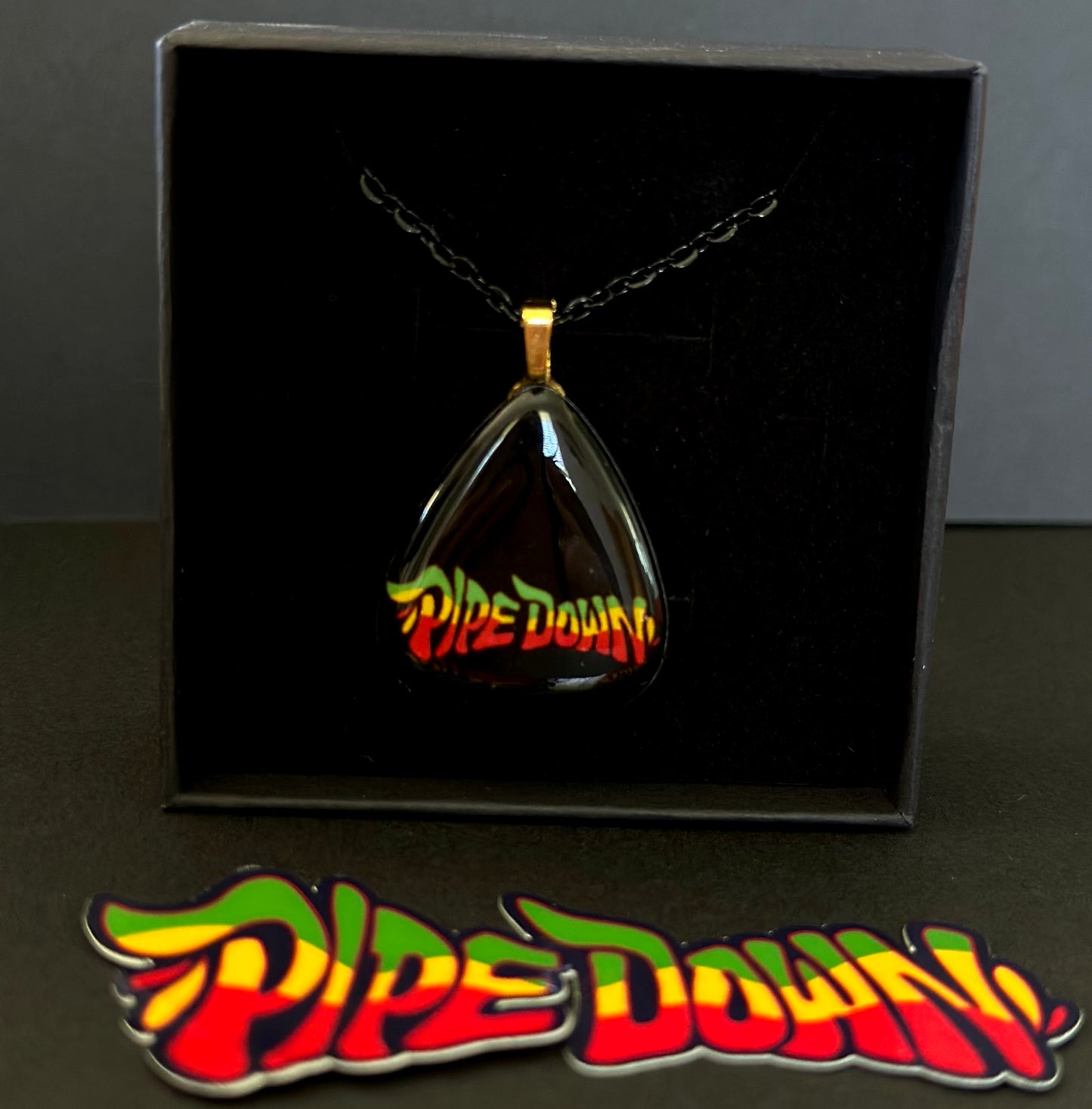 Pipe Down X Wando Creative Necklace - Rasta/Black