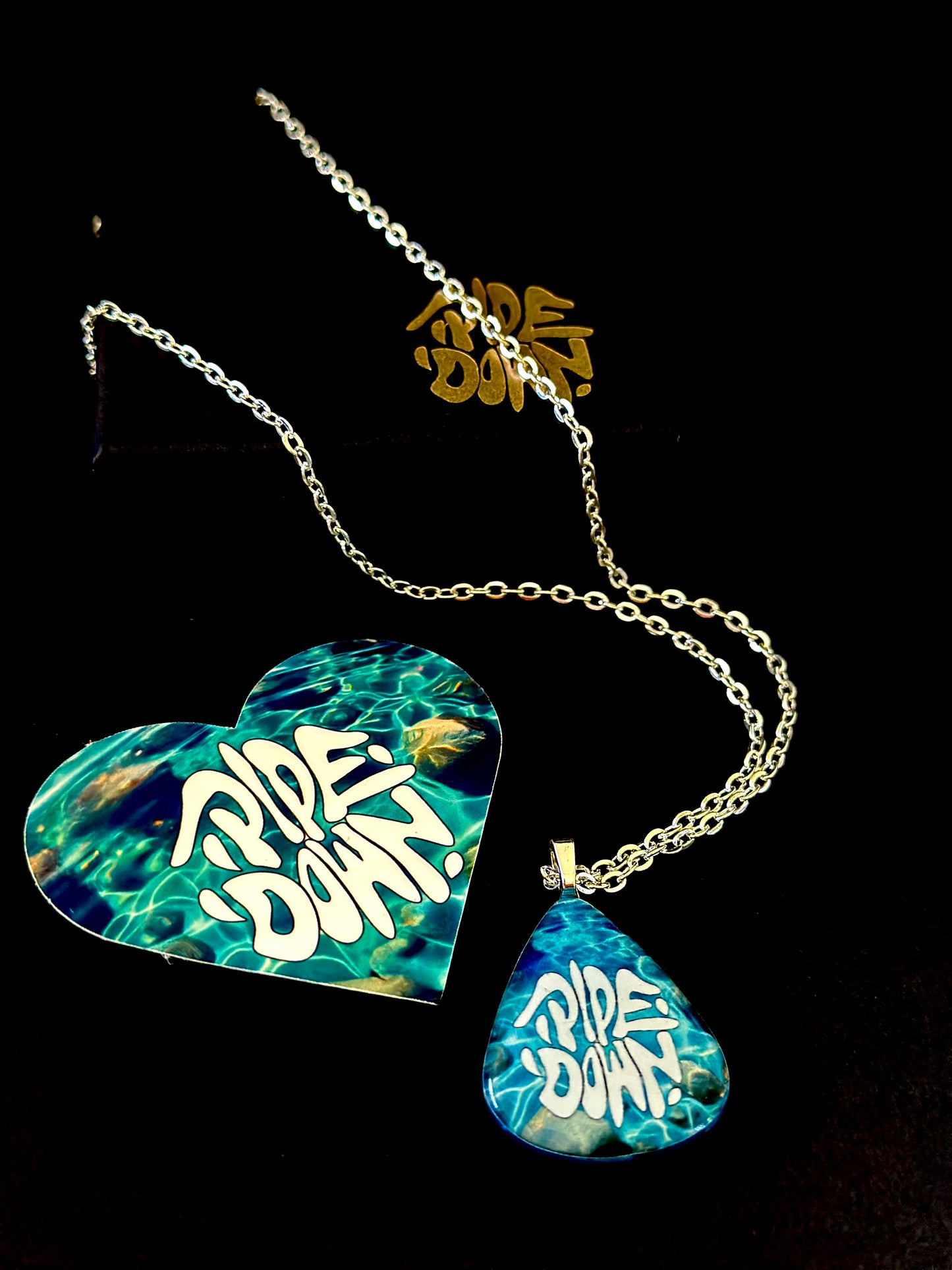 Pipe Down X Wando Creative Necklace - Tahoe Blue